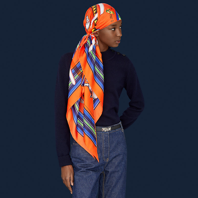 Couvertures et Tenues de Jour giant scarf | Hermès USA
